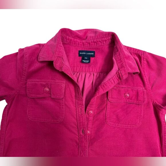 RALPH LAUREN Corduroy Shirt‎ Dress, Size 6X - Picture 6 of 12